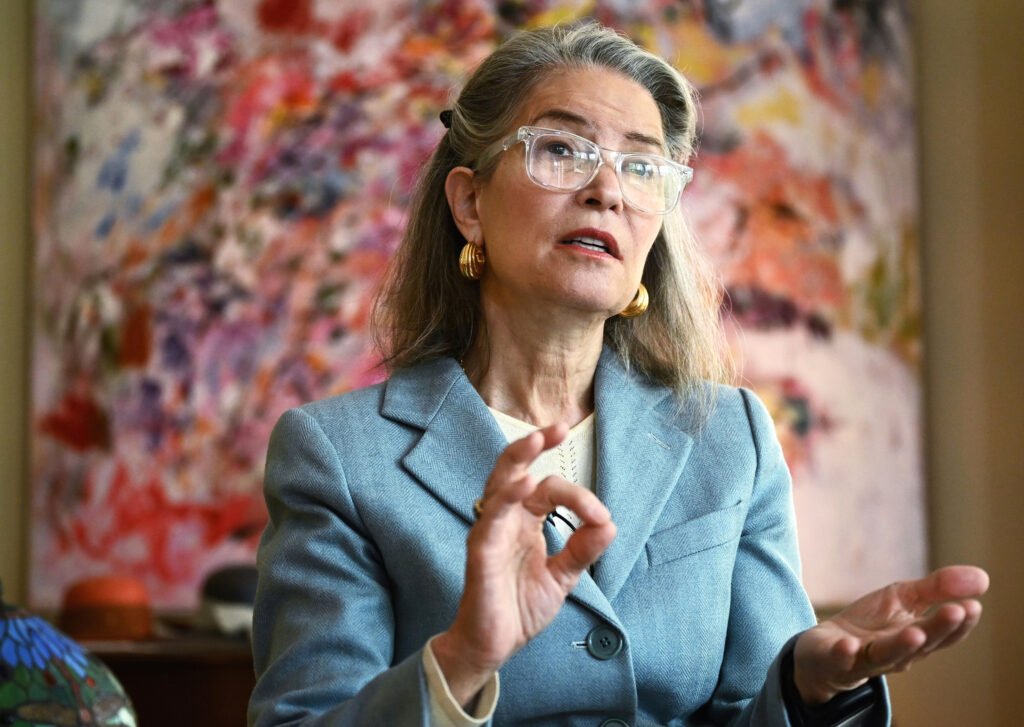 Psychiatrist Lise van Susteren is a co-founder of the Climate Psychiatry Alliance and the Climate Psychology Alliance-North America. Credit: Mandel Ngan/AFP via Getty Images